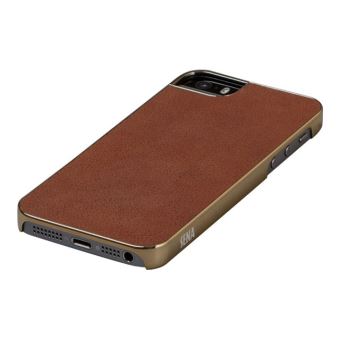 Coque Sena Ultra fine pour iPhone 5/5s, Camel et dorée