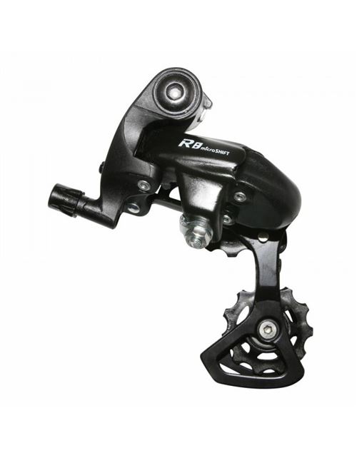Derailleur route arriere microshift 8-9v. petite chape a vis (compatible shimano)