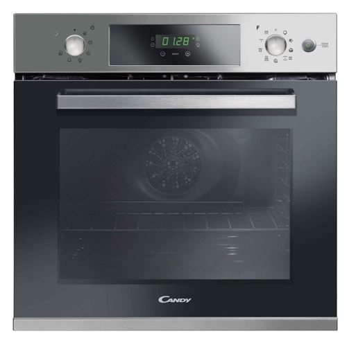 Candy Pop Evo FCP886XS - Four - intégrable - niche - largeur : 56 cm - profondeur : 56 cm - hauteur : 59 cm - avec système auto-nettoyant - classe A - acier inoxydable