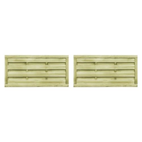 Vidaxl Vert Portillons Bois De Pin - Image 2