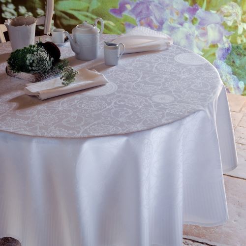 Nappe Apolline White 174x174 Garnier-Thiebaut