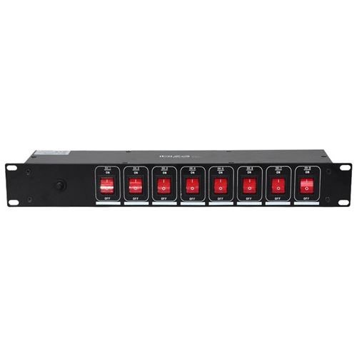 Dispatching 8 voies rack 19 3500W pour jeux de lumière IBIZA LC806S