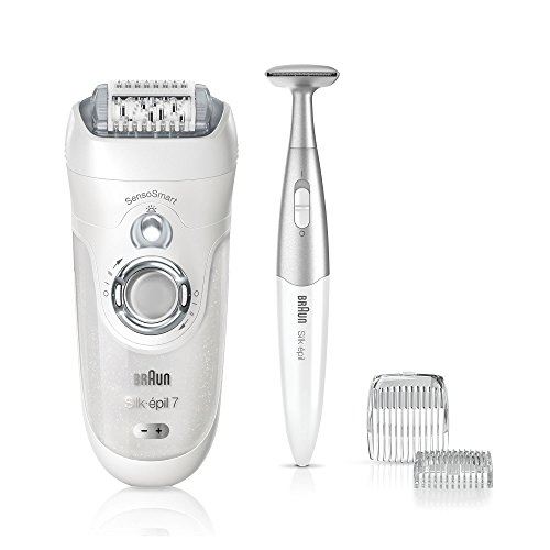 Braun silk-épil 7 7 890 sensosmart épilateur électrique 7 accessoires argent