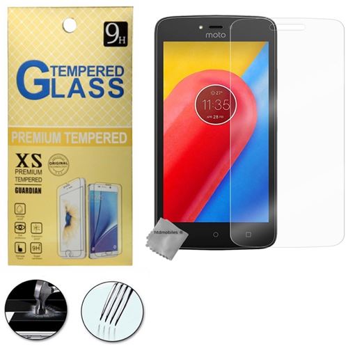 Film de protection vitre verre trempe transparent pour Motorola Moto C Plus