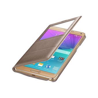 Etui S View Cover Samsung pour Galaxy Note 4, Or