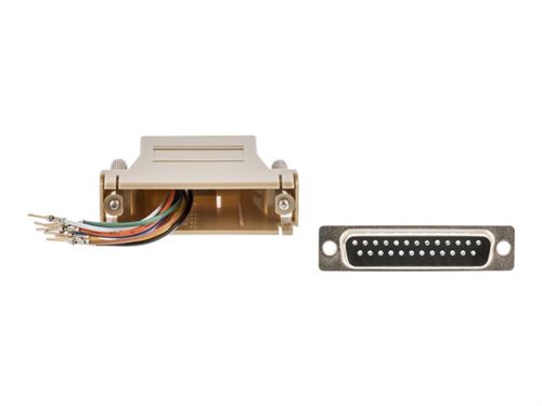 Adaptateur série d-sub 25 broches femelle - rj45 (8p8c) femelle ivoire valueline