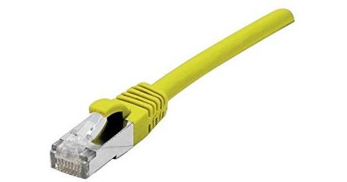 Exc 973105 5 m RJ45 mâle vers mâle câble de raccordement Cat. 5e F/UTP Snagless – Jaune