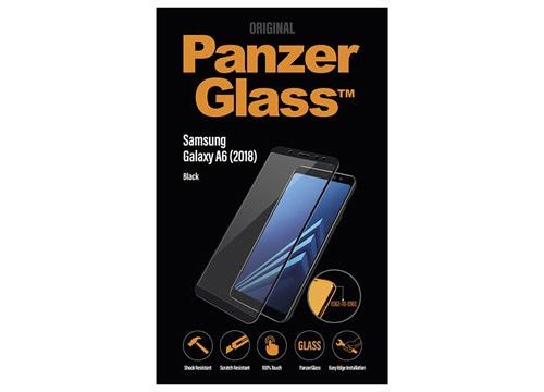 PanzerGlass Original - Schermbeschermer voor mobiele telefoon - glass - framekleur black - voor Samsung Galaxy A6