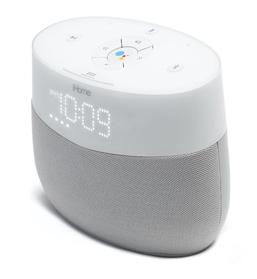 IGV1 Enceinte iHome Bluetooth et Réveil - Assistant Vocal Google Home