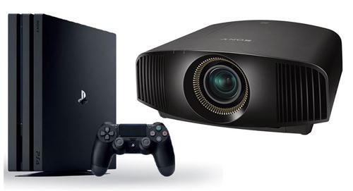 sony vpl-vw570/b with ps4pro 1tb