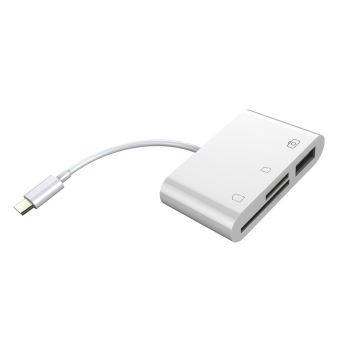 Adaptateur carte micro SD vers SD pour MacBook - Blanc