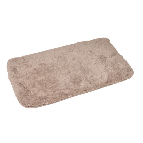 Tapis de salle de bain chinchila Mat Taupe 80x50 cm