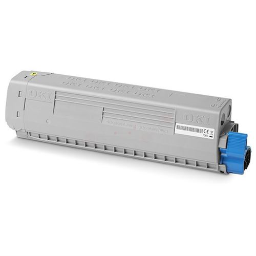 Oki 47095701 approprié pour C824 Toner jaune 5 Pages