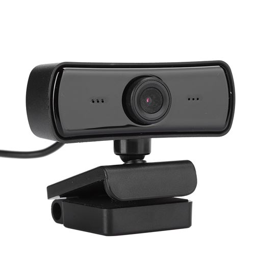 Webcam Caméra USB Microphone Intégré Accessoire Informatique 4K - Noir