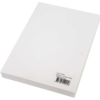 Stephens Pack De 25 Feuilles Papier Cartonné Blanc - Idéal Pour Arts, Artisanat Et Dessin