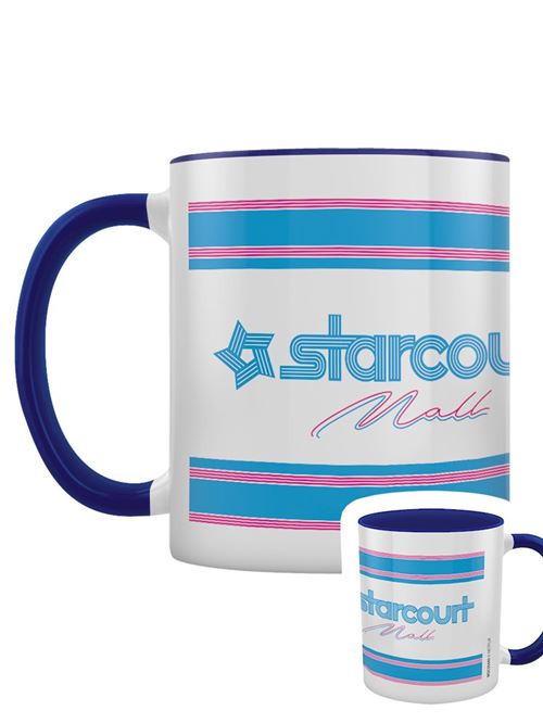 Stranger Things Tasse Starcourt Intérieur de couleur bleu blanc