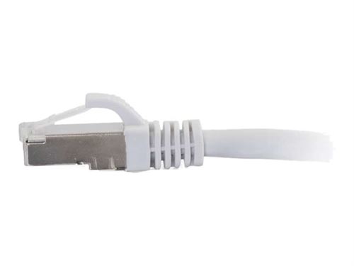 C2G Cat6a Booted Shielded (SSTP) Network Patch Cable - cordon de raccordement - 30 cm - blanc