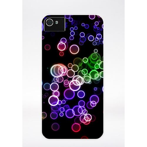 Coque Bulles Muliticolor Compatible Iphone 4 Transparent