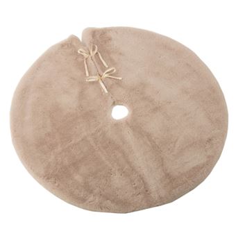 Cache-Pied pour Sapin Rond 90cm Beige - 1