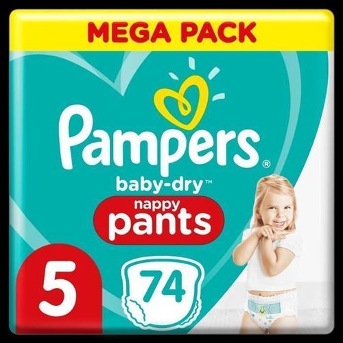 Pampers Baby-Dry Pants Couches-Culottes Taille 5, 74 Culottes