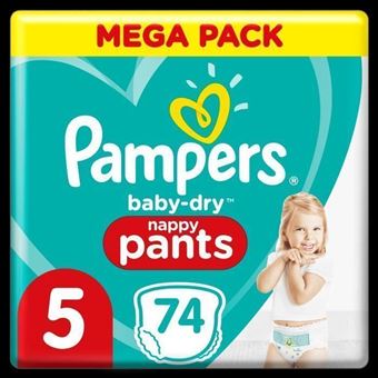 Pampers Baby-Dry Pants Couches-Culottes Taille 5, 74 Culottes - 1