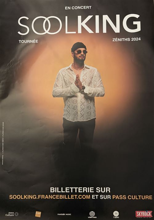 Affiche - SoolKing - Zéniths 2024 - 70x100cm