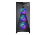 MSI MPG GUNGNIR 300R AIRFLOW - Mid tower - ATX étendu - panneau latéral fenêtré (verre trempé) - pas d'alimentation (ATX) - noir - USB/Audio