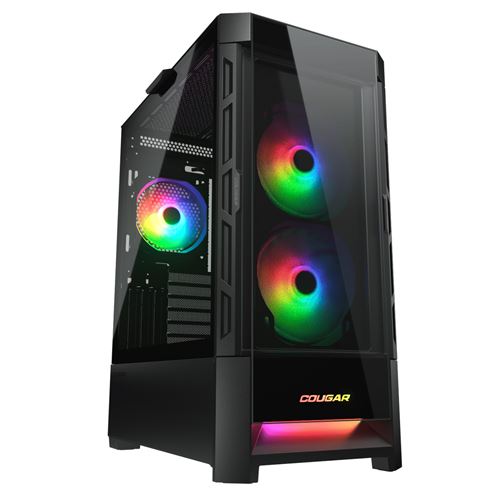 Boitier PC Gaming - Cougar Gaming - Boitier Duoface Pro Rgb + 2 Panneaux Noirs