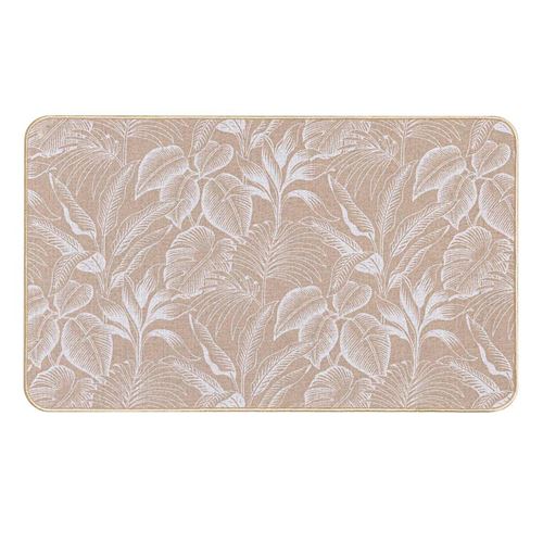 Generique Blanc Tapis Déco Imprimé "Stylis" 45X75cm Naturel & - Image 2