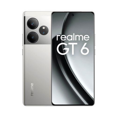 Realme GT 6 5G 12 Go/256 Go Argent (Fluid Sliver) Double SIM