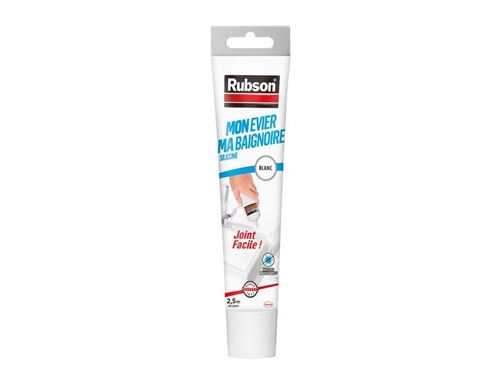 Rubson Blanc Mastic Silicone Cuisine/Bain Tube 50 Ml - Image 3