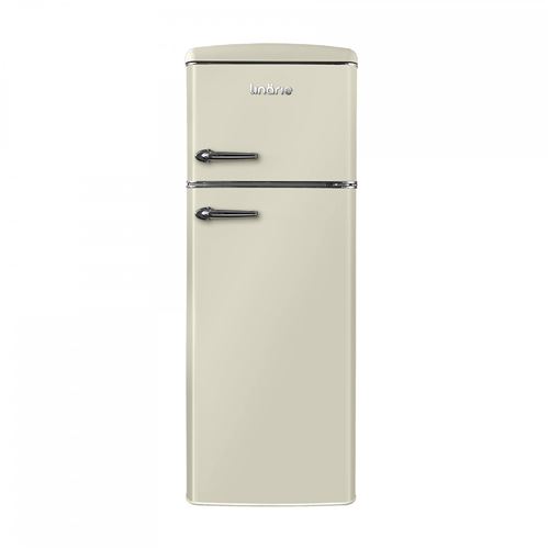 R&eacute;frig&eacute;rateur cong&eacute;lateur 2 portes retro Arzy LJDD206CREAM 206 Litres cr&egrave;me
