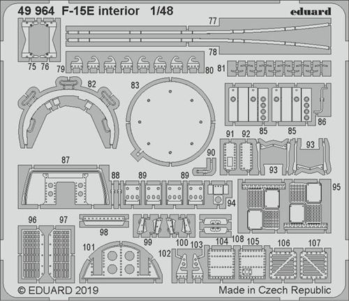 F-15e Interior For Great Wall Hobby - 1:48e - Eduard Accessories