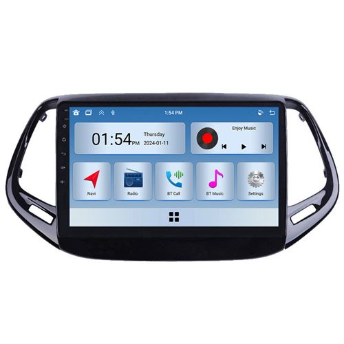 Autoradio RoverOne® Bluetooth CarPlay 2 Din 6Go RAM 128Go ROM pour Jeep Compass 2 MP 2016-2018