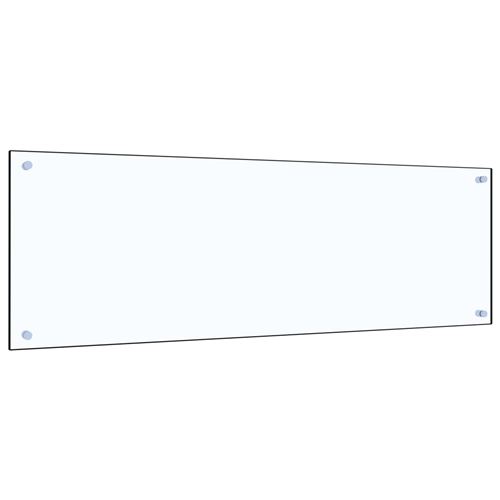 vidaXL Dosseret de cuisine Transparent 120 x 40 cm Verre trempé