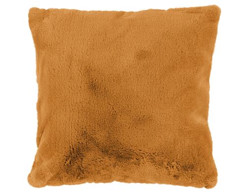 Non Communiqué Orange Joy - Coussin - En Fausse Fourrure - 48X48 Cm
