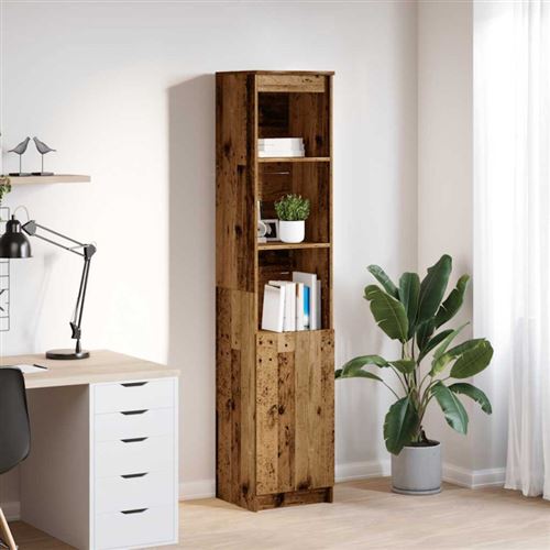 vidaXL - Buffet haut - 37,5x35x180 cm - Bois - Image 2