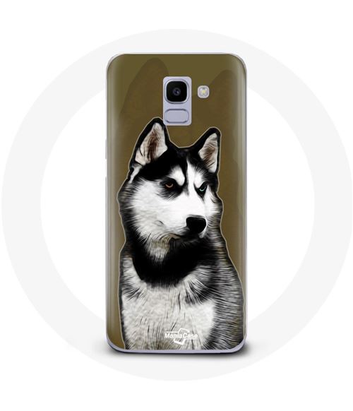 Coque pour Samsung Galaxy J6 2018 Husky de Sibérie Maniacase