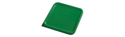 Rubbermaid Small - Couvercle de boîte de conservation d'aliments - carré - vert (pack de 12)