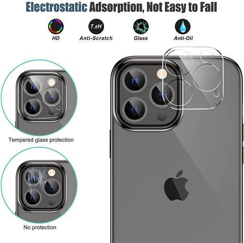 2 Films De Protection Caméra Pour IPhone 13 - Anti-rayures, Anti-reflets, Neufs