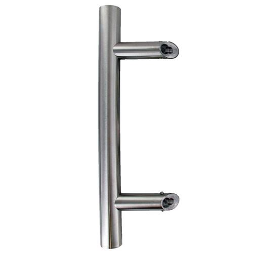 Bâton de maréchal inox 304 L800XD32XEp1 Entr'axe 500/ 45 degrès + Fixation