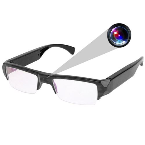 Non Communiqué Lunettes Caméra Espion Mini Caméra Microphone Full Hd 1080P 5Mp 30Fps Micro Sd + Sd 32Go Yonis