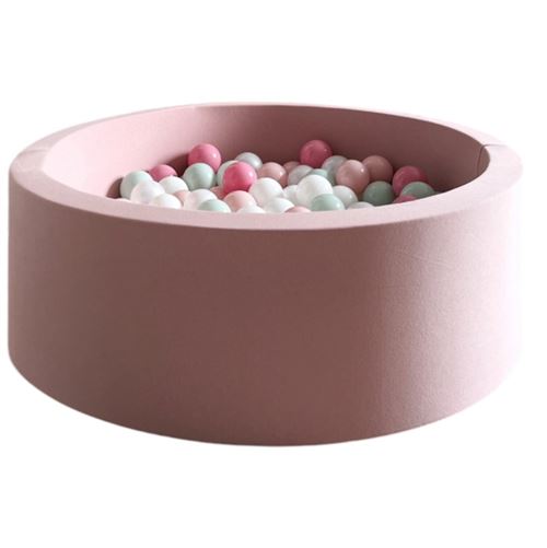 Piscine à balles 90 cm rose poudré + 200 balles