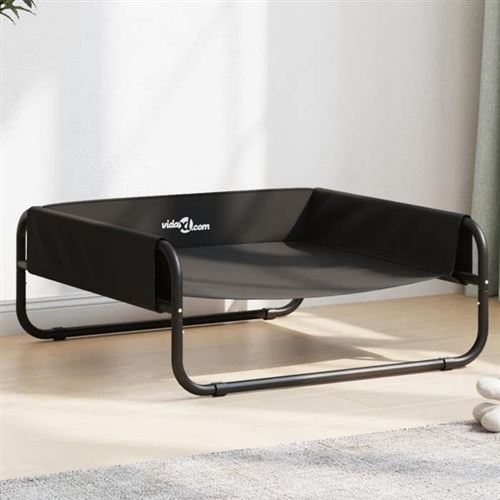 Meilleurs prix pour vidaXL Lit surélevé pour chien anthracite tissu Oxford et acier, lit pour chien, canapé pour animaux de compagnie, lit pour chiot, canapé pour chien