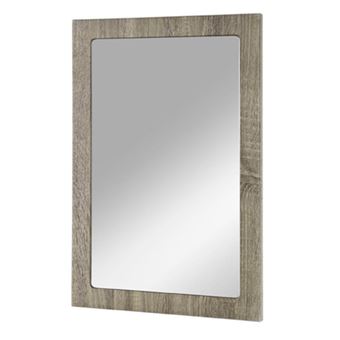 Miroir Mural Design Solide 60cm Naturel - 1