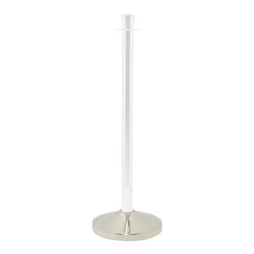 Socle pour poteau d'accueil chrome 31x31cm (Socle NON inclus) Securit 