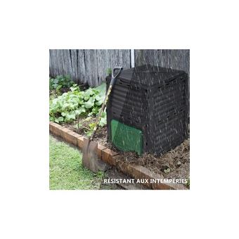 Composteur de jardin 300l qualité supérieure pour jardin déchets