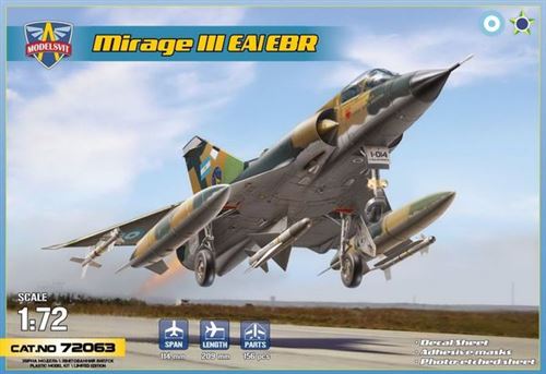 Mirage Iiiea/ebr Fighter-bomber (6 Camos) - 1:72e - Modelsvit