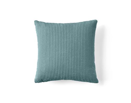 Non Communiqué Bleu Selma - Coussin - En Velours Côtelé - 50X50 Cm