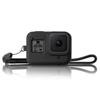 Coque de protection iMusk en silicone souple pour appareil photo GoPro Hero 5  Noire 